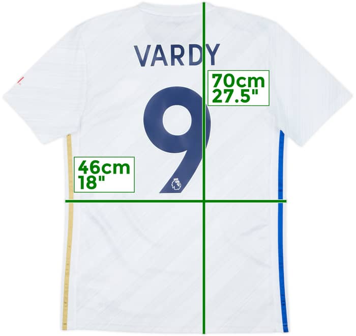 2020-21 Leicester Away Shirt Vardy #9 - 10/10 - (S)