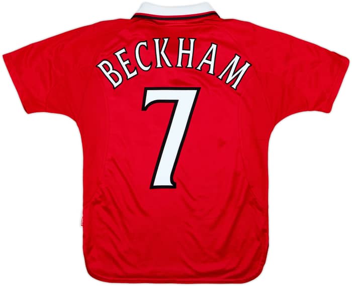 1999-00 Manchester United 'CL Winners' Shirt Beckham #7 - 8/10 - (Y)