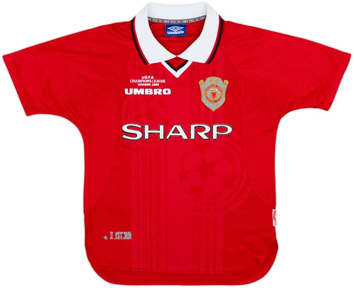 1999-00 Manchester United 'CL Winners' Shirt Beckham #7 - 8/10 - (Y)