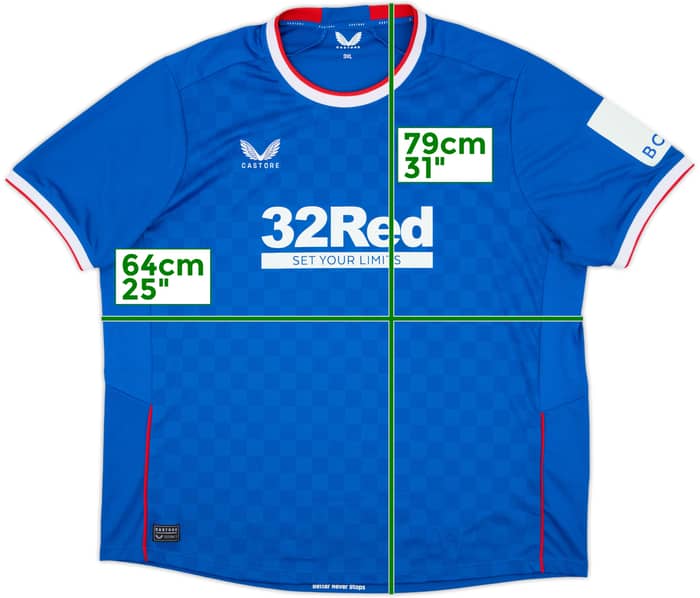 2022-23 Rangers Home Shirt - 9/10 - (3XL)