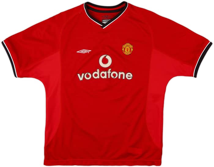 2000-02 Manchester United Home Shirt - 5/10 - (L.Boys)