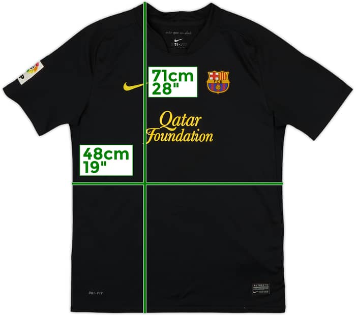 2011-12 Barcelona Camiseta Visitante - 5/10 - (XL.Boys)