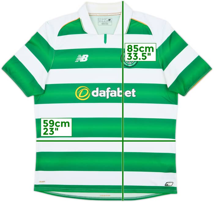 2016-17 Celtic Home Shirt - 7/10 - (XL)