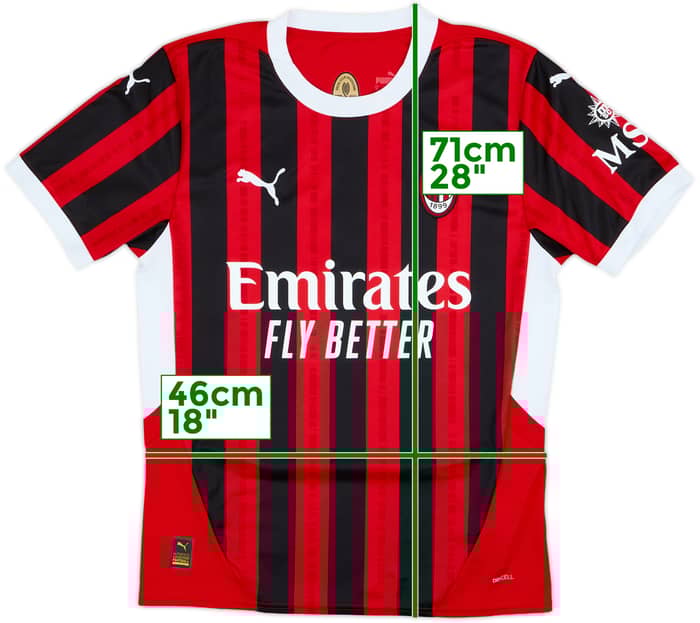 2024-25 AC Milan Home Shirt #10 - 9/10 - (M)