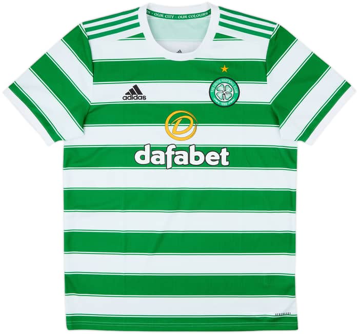 2021-22 Celtic Home Shirt Griffiths #9 - 8/10 - (L)