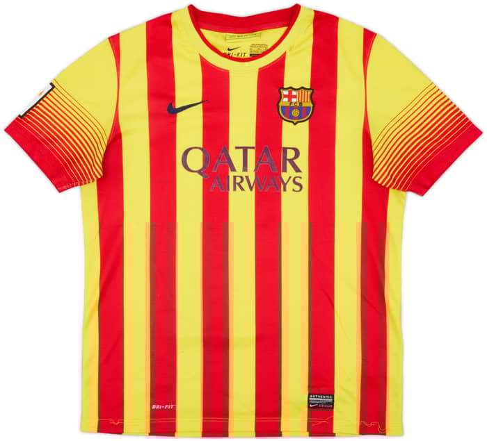 2013-15 Barcelona Away Shirt Messi #10 - 5/10 - (XL.Boys)