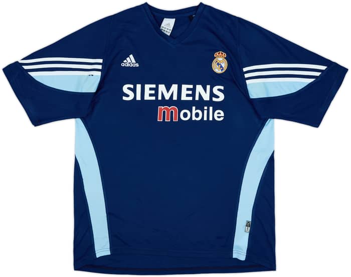 2003-04 Real Madrid Player Issue adidas Training Shirt - 8/10 - (XL)
