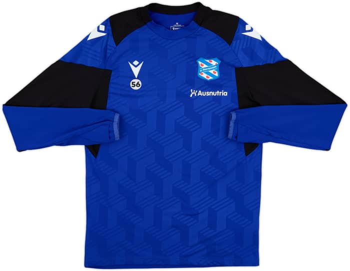 2023-24 Heerenveen Player Issue Macron Drill Top #56 - 8/10 - (M)