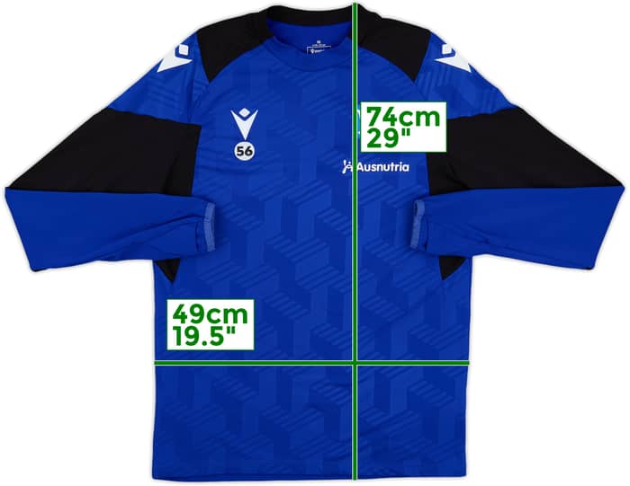 2023-24 Heerenveen Player Issue Macron Drill Top #56 - 8/10 - (M)