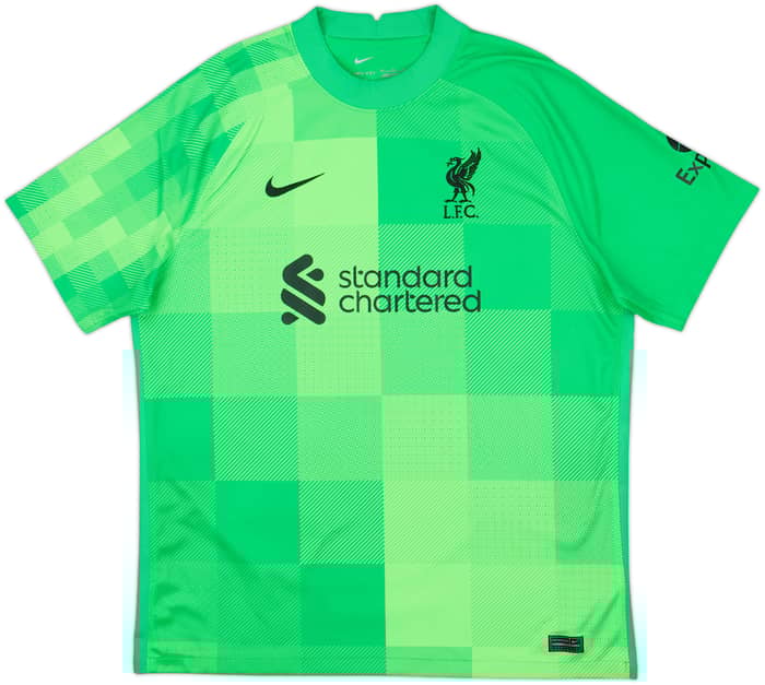 2021-22 Liverpool GK S/S Shirt A.Becker #1 - 8/10 - (XL)