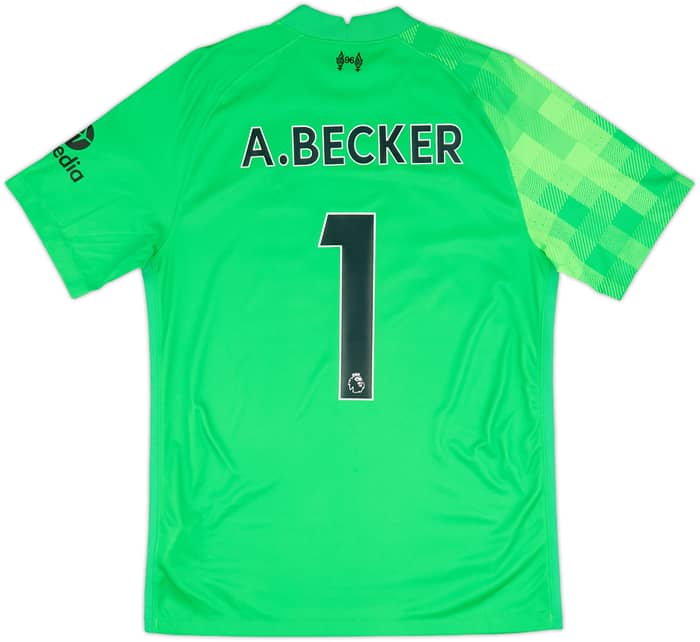 2021-22 Liverpool GK Shirt A.Becker #1 - 9/10 - (M)