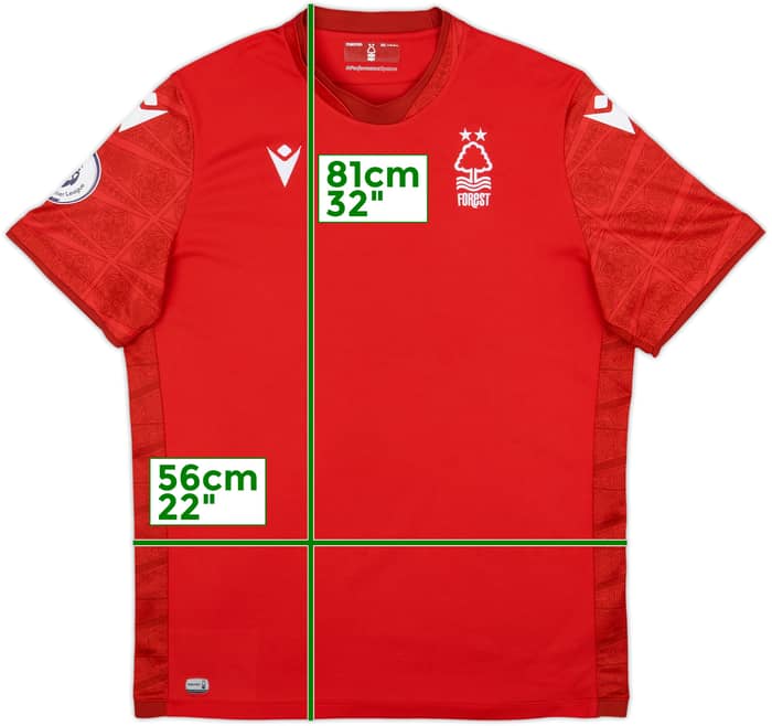 2022-23 Nottingham Forest Home Shirt - 9/10 - (XXL)