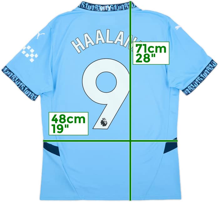 2024-25 Manchester City Home Shirt Haaland #9 (M)