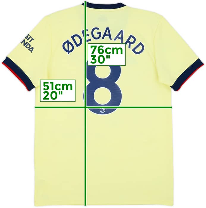 2021-22 Arsenal Away Shirt Odegaard #8 - 8/10 - (M)