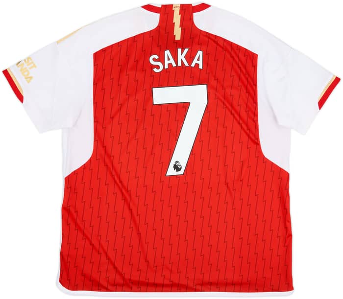 2023-24 Arsenal Home Shirt Saka #7 - 8/10 - (XL)