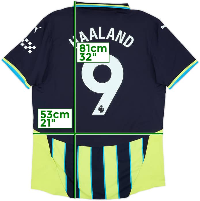 2024-25 Manchester City Authentic Away Shirt Haaland #9 (XL)