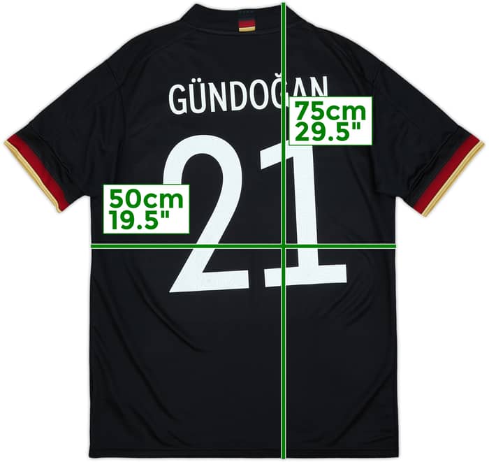 2020-21 Germany Away Shirt Gundogan #21 - 8/10 - (M)
