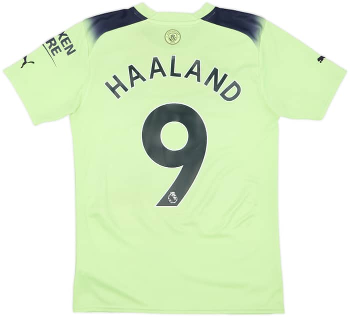 2022-23 Manchester City Third Shirt Haaland #9 - 7/10 - (S)