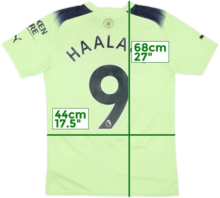 2022-23 Manchester City Third Shirt Haaland #9 - 7/10 - (S)