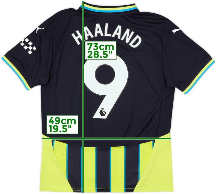 2024-25 Manchester City Away Shirt Haaland #9 - 10/10 - (M)