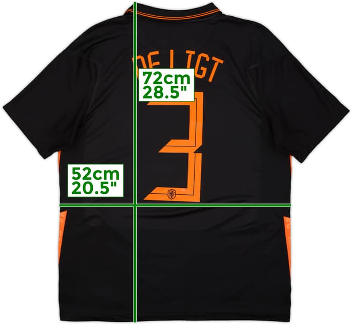 2020-22 Netherlands Away Shirt De Ligt #3 - 10/10 - (L)
