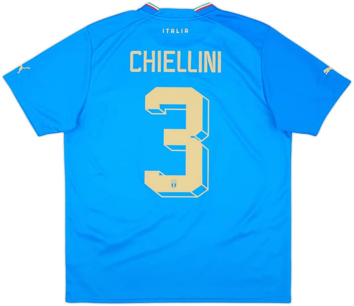 2022-23 Italy Home Shirt Chiellini #3 - 10/10 - (L)