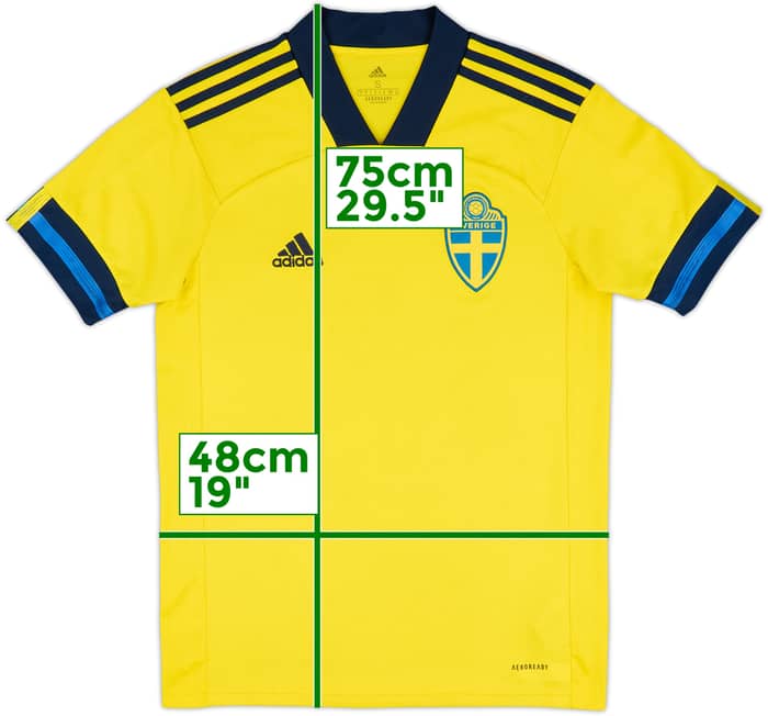 2020-21 Sweden Home Shirt - 7/10 - (S)
