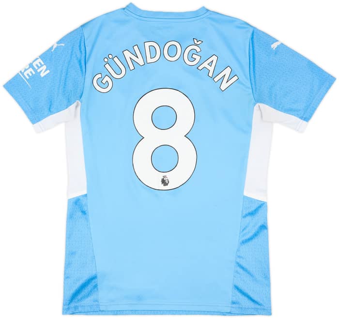 2021-22 Manchester City Home Shirt Gundogan #8 - 7/10 - (S)