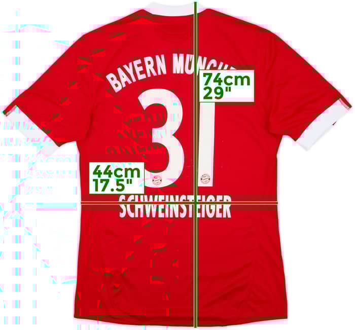2009-10 Bayern Munich Home Shirt Schweinsteiger #31 - 5/10 - (S)