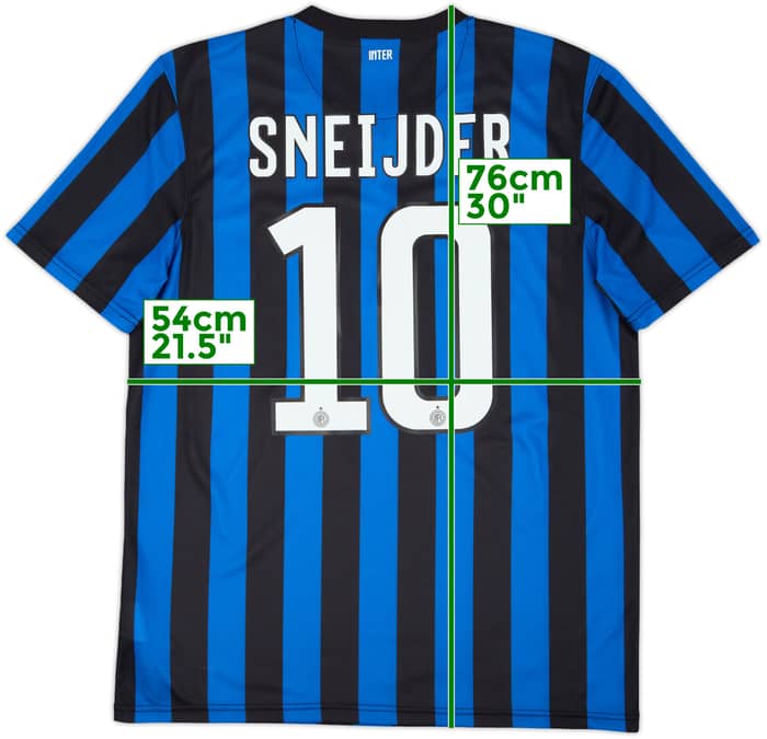 2011-12 Inter Milan Basic Home Shirt Sneijder #10 - 8/10 - (L)
