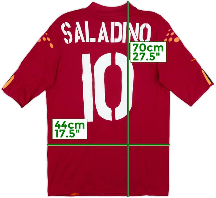 2003-04 Roma Home Shirt Saladino #10 - 6/10 - (M)