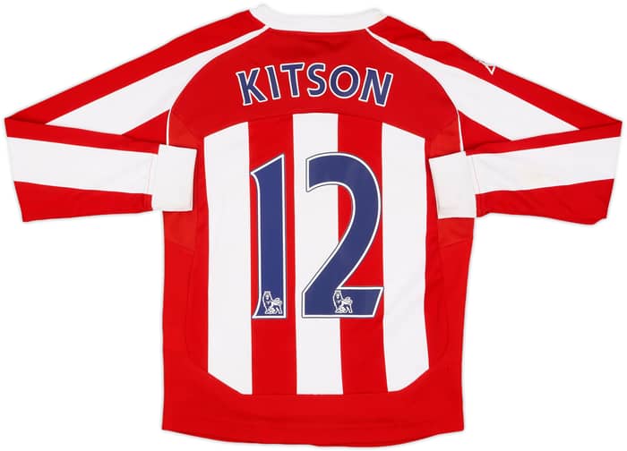 2009-10 Stoke City Home L/S Shirt Kitson #12 - 6/10 - (M.Boys)