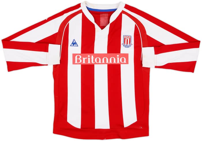 2009-10 Stoke City Home L/S Shirt Kitson #12 - 6/10 - (M.Boys)