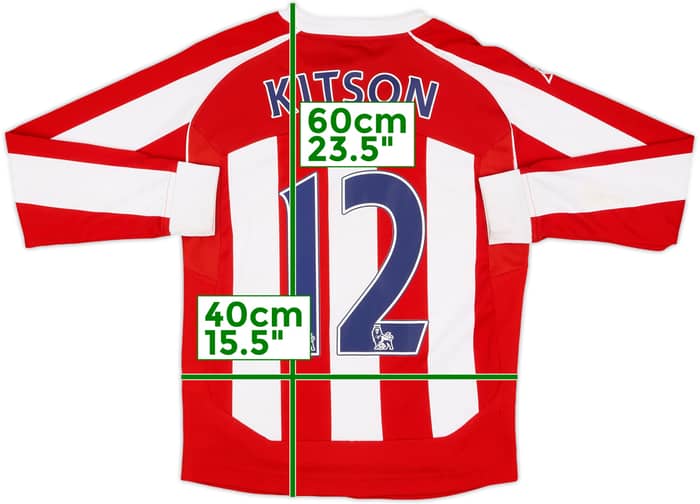 2009-10 Stoke City Home L/S Shirt Kitson #12 - 6/10 - (M.Boys)