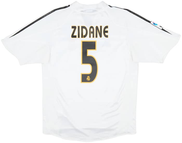 2004-05 Real Madrid Home Shirt Zidane #5 - 6/10 - (M)