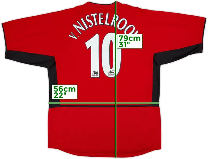 2002-04 Manchester United Home Shirt v.Nistelrooy #10 - 6/10 - (L)