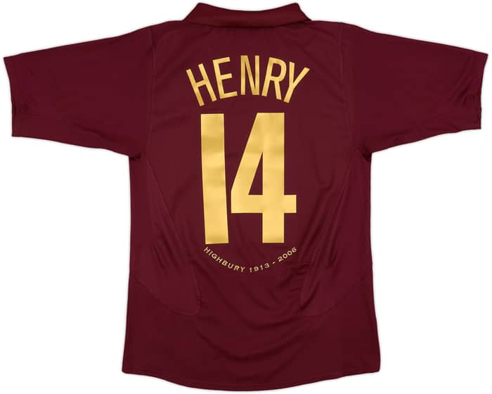 2005-06 Arsenal Home Shirt Henry #14 - 8/10 - (S)