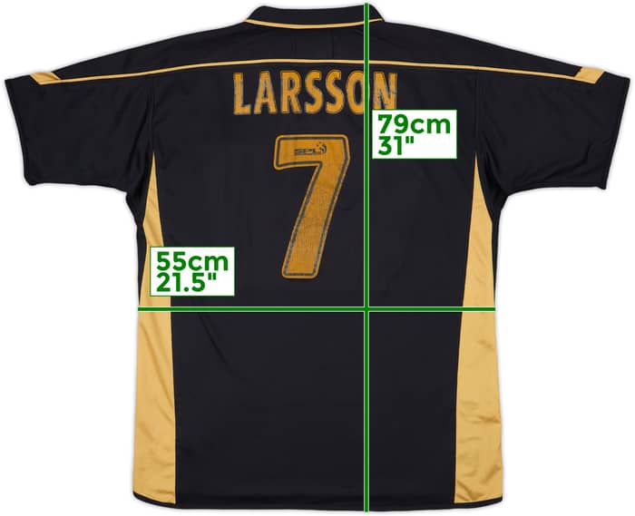 2003-04 Celtic Away Shirt Larsson #7 - 5/10 - (L)