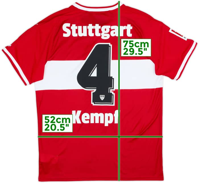 2018-19 Stuttgart Away Shirt Kempf #4 - 9/10 - (L)