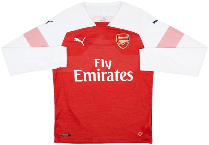 2018-19 Arsenal Home L/S Shirt Saka #87 - 10/10 - (M)