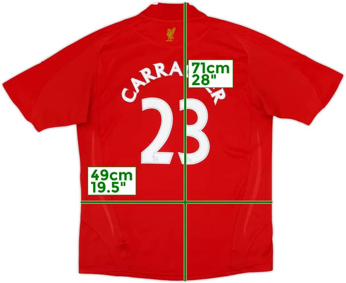 2008-10 Liverpool Home Shirt Carragher #23 - 6/10 - (L.Boys)