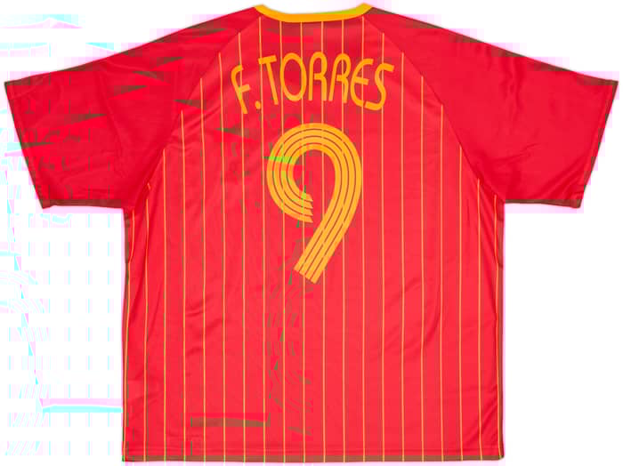 2006-08 Spain Basic Home Shirt Torres #9 - 10/10 - (XL)