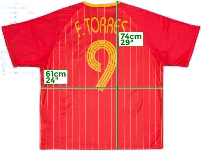 2006-08 Spain Basic Home Shirt Torres #9 - 10/10 - (XL)