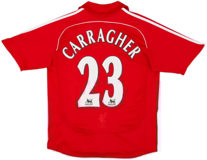 2006-08 Liverpool Home Shirt Carragher #23 - 8/10 - (L.Boys)