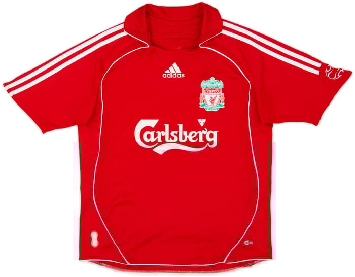 2006-08 Liverpool Home Shirt Carragher #23 - 8/10 - (L.Boys)