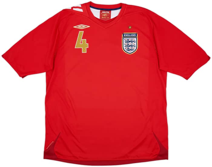 2006-08 England Away Shirt Gerrard #4 - 6/10 - (XL)