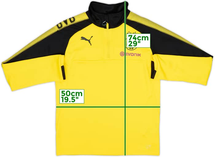 2017-18 Borussia Dortmund Puma 1/4 Zip Drill Top - 9/10 - (S)