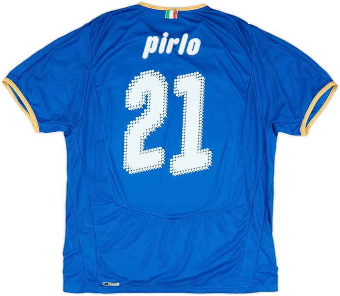 2007-08 Italy Home Shirt Pirlo #21 - 9/10 - (XL)