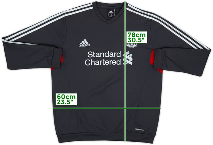 2011-12 Liverpool adidas Sweat Top - 9/10 - (XL)