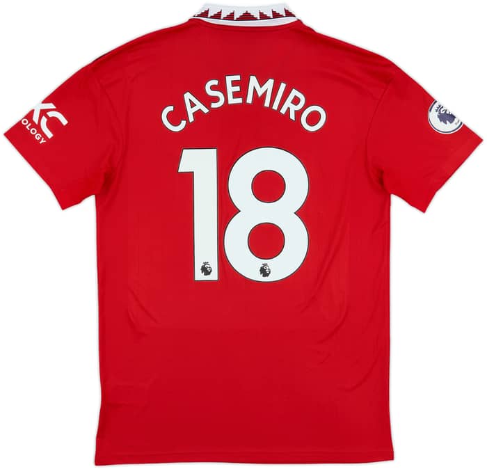 2022-23 Manchester United Home Shirt Casemiro #18 - 8/10 - (M)